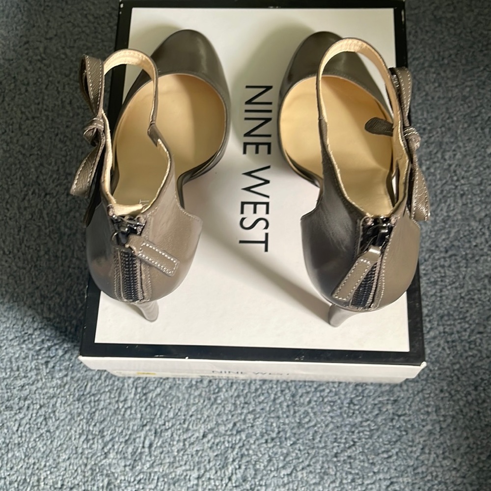 Nine West heels.  Grey. Size 9M.  Brand new.  Never worn.
